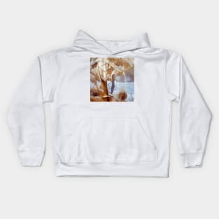 Ethereal Foliage Abstract Kids Hoodie